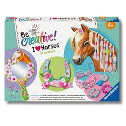 Ravensburger-Be Creative Cheval–kit Multi-activités Horses–10 créations–Activité détente et créative–Des 7 ans–23