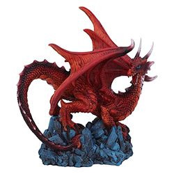 Nemesis Now Figurka smoka Crimson Guard 16,5 cm, czerwona, U5543T1