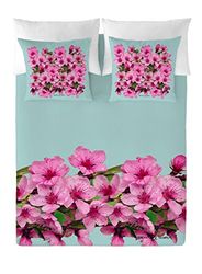 Devota & Lomba Flor amêndoa sanefa capa nórdica, algodão, multicolor, cama 135 cm