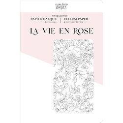 Florilèges Design, Carta, Rosa, Formato: A4