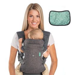 INFANTINO Flip Advanced - Convertible Carrier, cinzento: Green Bib