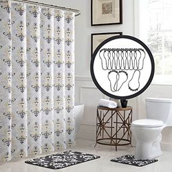 Bath Fusion Cameron 15-Piece Bathroom Shower Set, Dark Grey