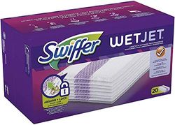 Swiffer WetJet - Scopa Spray, Set Base, Porpora, 4x20pc
