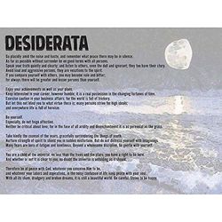 Wee Blue Coo Desiderata Ehrmann Go Placidly Amid Noise Haste Quote Typography Art Print Poster Wall Decor 12X16 Inch