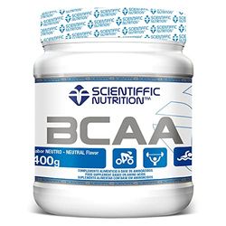 Scientiffic Nutrition - BCAA, Aminoácidos Esenciales Ramificados en Polvo en Proporción 2:1:1, Mejora la Recuperación Muscular y el Aumento de Masa Muscular - Sin Sabor, 400g.