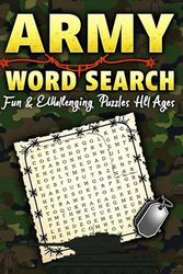 Army Word Search Book,: Discover Military Terms, Ranks, and Roles Through Puzzles