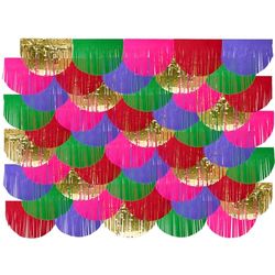 Folat 27592 Zeekleurig-2x2m Achtergrond voor Bruiloften, Feesten, Fotocabines en Festivals Podium Decoraties, Veelkleurig