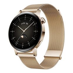 HUAWEI WATCH GT 3 42mm smartwatch, duurzame batterijduur, de hele dag door SpO2, persoonlijke AI-loopcoach, nauwkeurige hartslagbewaking, 100+ trainingsmodi, 30 maanden garantie,Goud