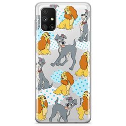 ERT GROUP mobiltelefonfodral för Samsung M51 originalt och officiellt licensierat Disney mönster Lady and the Tramp 004 optimalt anpassad till formen på mobiltelefonen, gedeeltelijk transparant