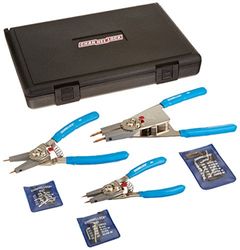 Channellock RT-3 Lot de 3 pinces à bagues de retenue convertibles Bleu