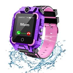 LiveGo Orologio GPS 4G per Bambini con Tracker, Smartwatch per Ragazzi e Ragazze con Videochiamate e Chiamate Telefoniche 360°, Regalo di Natale e Compleanno per Bambini di età 4-12 anni (T10 viola)