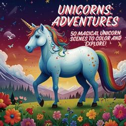 Unicorns Adventures Coloring book: 50 Magical Unicorn Scenes to Color and Explore!