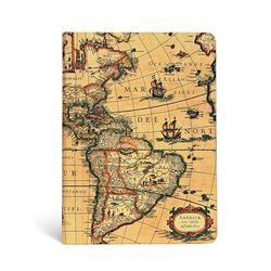 Paperblanks Western Hemisphere MIDI Lined: Hardcover (Early Cartography)