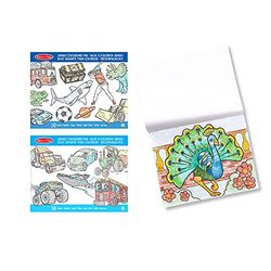 Melissa & Doug Set di 3 Maxi-Album da Colorare - Animali, Veicoli e Blue, libro di attività, libro da colorare per bambini, Libro di attività di viaggio, 1+ Anni, Regalo per bambini e bambine