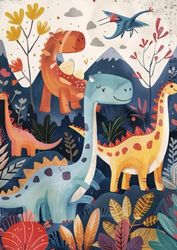 Quaderno a righe A4 per bambini delle elementari e medie a tema dinosauri. Scrivi qui i tuoi pensieri, le tue poesie e i tuoi temi.