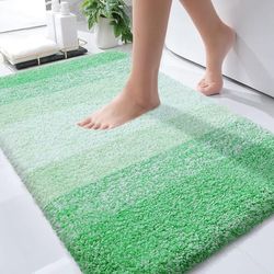 OLANLY Tapis de Salle de Bain Extra Doux en Microfibre absorbante, Revers en Caoutchouc, séchage Rapide, Lavable en Machine, pour Sol de Salle de Bain, Baignoire, Douche et Accessoires de décoration