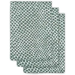 Jollein Gant de Toilette Hydrophile Snake 3-Pièces, 20 cm Longueur x 15 cm Largeur, Vert Cendré