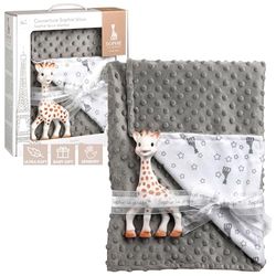 Sophie la Girafe - Cobertura cinzenta das canas da girafa - protege o bebé do frio - extremamente suave - lavável na máquina