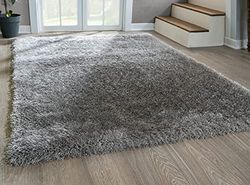 Mia's Teppiche Gloria Salon & Chambre à Coucher Tapis Gris Rond 120 cm
