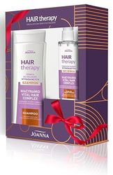 JOANNA Hair Therapy - Set regalo per la perdita dei capelli - Shampoo 300 ml e acqua per capelli 100 ml con estratti di ravanello nero, equiseto e ortica - Regali per donne