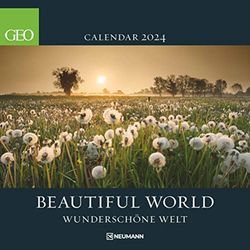 GEO Beautiful World 2024 - Wall Calendar - Natural Calendar - Brochure Calendar - 30 x 30-30 x 60 cm Open