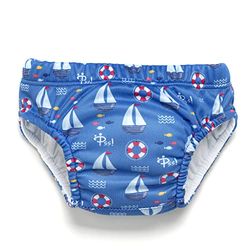 Pss! - Pañal de Agua para Bebé - Modelo Sailboat - Para Bebés de 3 a 8 kg - Talla L - Unisex - Diseño Multicolor - Absorbente y Reutilizable - Impermeable y Cómodo - 1 Unidad