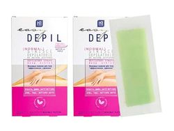 Easy Depil KIT DI 40 STRISCE DEPILATORIE CORPO (Gambe, Parti Intime, Braccia, Ascelle). Rapide, efficaci, facili da usare. Azione profonda, Pelle liscia a lungo. Con proteine vegetali addolcenti.