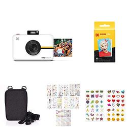 KODAK Step Touch Paquete de Regalo de Cámara Instantánea con 3.5 Pulgadas LCD Pantalla Táctil, Blanco