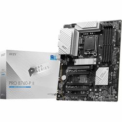 MSI PRO B760-P II Motherboard, ATX - Supports Intel Core 14th, 13th and 12th Gen Processors, LGA 1700 - DDR5 Memory Boost 7000+MHz/OC, PCIe 4.0 x16 Slots, M.2 Gen4 Slots, 2.5G LAN