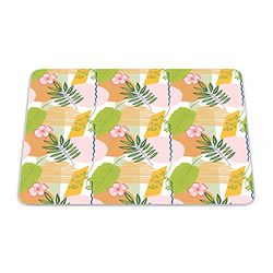 Bonamaison, Tappetino per mouse rettangolare con stampa digitale, fondo antiscivolo, 22 x 18 cm