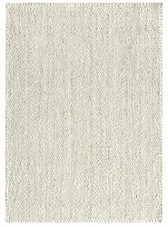 HAMID - Tapis de Jute Granada 100% Fibre de Jute Naturelle Blanc - Moquette Douce et Résistance Moyenne - Tissé à la Main - Salon, Chambre, Tapis de Couloir - Blanc (170x120cm)