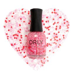 ORLY Crush Nail Polish Topper (18ml), Heart Confetti Nail Varnish