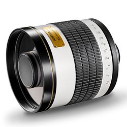 Walimex Pro 800 mm 1:8,0 CSC spiegellens voor Fuji X objectiefbajonet wit (handmatige focus, geschikt voor full-frame sensor, filterdiameter 30,5 mm)