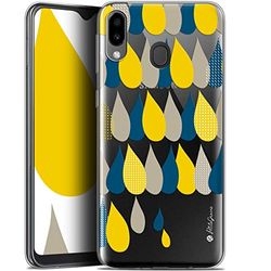 Caseink fodral för Samsung Galaxy M20 (6.3) [Gel HD Collection Petits Grains® Design 3 Regndroppar - mjuk - ultratunn - tryckt i Frankrike]