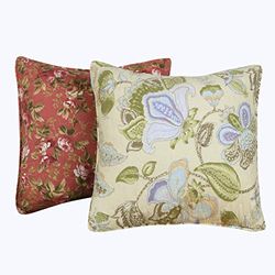 Greenland Home Blooming Prairie DEC. - Par de Accesorios de Almohada, Multicolor