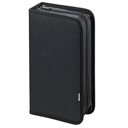 Vivanco Oxfort Nylon CD/DVD Case Blue-Ray Wallet for 96 CDs Black