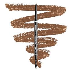 NYX Professional Makeup Micro Brow Pencil, Dual Ended With Mechanical Brow Pencil And Spoolie Brush, Vegan Formula, Shade: Auburn