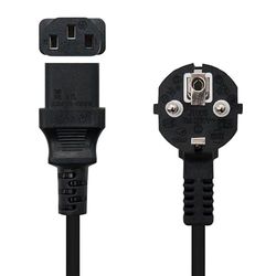Cavo di alimentazione per CPU, CEE7/M-C13/H, 1,5 m, ideale per collegare dispositivi alla corrente elettrica.