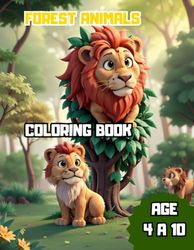 Coloring Forest animals: Forest animals coloring book for children