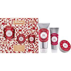 Polåar - Caja de regalo 3 cremas de belleza natural Leche corporal ofrecido + Manos + Cara La Auténtica Crema de Laponia - Kit de Navidad - Mujer - Cumpleaños - Día de la Madre - Día de San Valentín