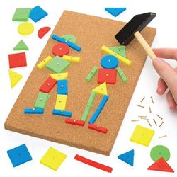 Baker Ross - Kit para criar decorações com martelo (pacote individual) - artesanato infantil