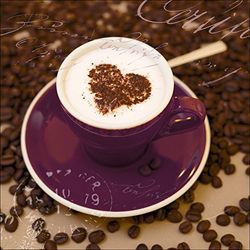 Pro-Art gla542a muurschildering GlasArt "violet koffie II", 30 x 30 cm