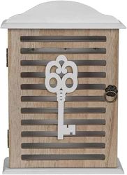 Avilia Armario para Llaves, Madera, marrón, 6D x 19L x 28,5H cm
