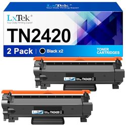 LxTek Toner TN2420 TN 2410 Compatible avec Brother TN 2420 TN-2420 TN-2410 pour Brother MFC-L2710DW Toner pour Brother MFC-L2710DN HL-L2350DW DCP-L2530DW MFC-L2730DW MFC-L2750DW HL-L2375DW (2 Noir)