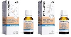 Pranarôm Lotion Pieds et Mains Bio Excroissances Cutanées aux Huiles Essentielles Biologiques Cannelier de Chine Tea-Tree 10 ml (Lot de 2)