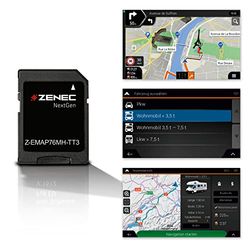 ZENEC Z-EMAP76MH-TT3 Carte Micro SDHC avec Navigation de Camping-Car pour ZENEC Infotainer Z-E3776, Z-N975 et Z-N976, Cartes 3D pour l'europe, Camping P.O.I. Camping-Cars, TMC