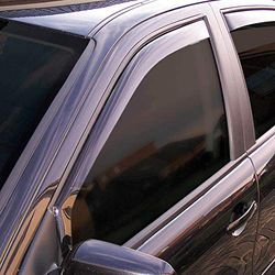 ClimAir Car Comfort Defletores de ar preto compatível com Toyota Hilux Extra Cab 2 portas 2017