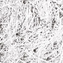 Confezione regalo Protezione carta triturata & decorazione Materiale 100g Bianco