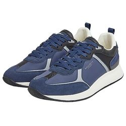 Hackett London Men's H-Runner Phil Sneaker, Blue (Navy), 7 UK