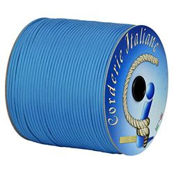 Paracord 550 Type III Basic, lichtblauw 4 mm - 200 m, kern 7 draden, 100% Made in Italy 006078302 Corderie Italiane